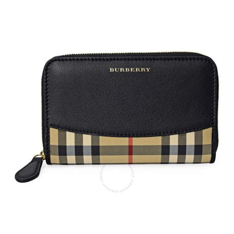 burberry horseferry check ziparound wallet